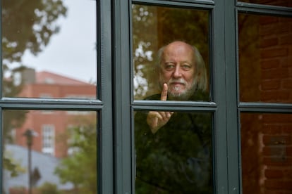 Laszlo Krasznahorkai en la Residencia de Estudiantes de Madrid, en octubre de 2018. 