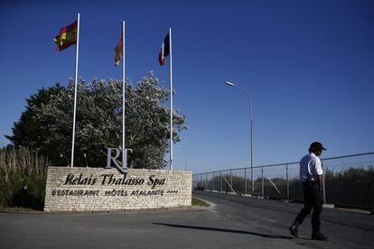 La entrada a las instalaciones de España.