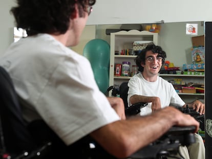 Nacho Santías, portavoz de la Fundación Cadete, en el Centro Conmigo de Aravaca (Madrid).