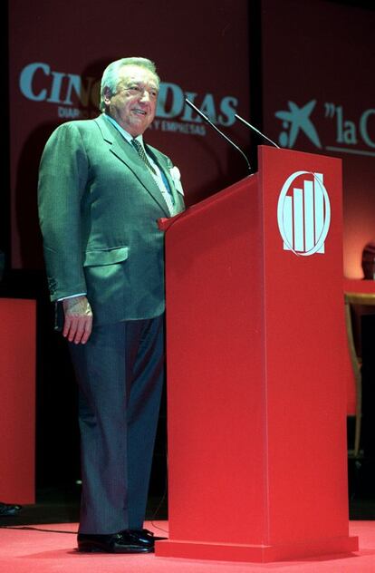 David Álvarez, presidente del grupo Eulen, en una entrega de premios.