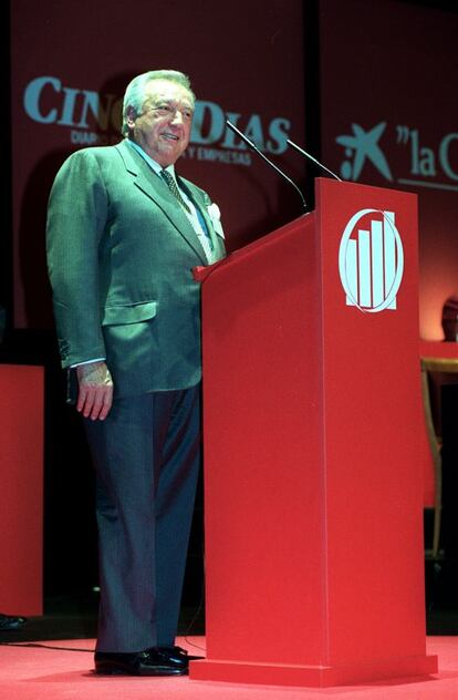 David &Aacute;lvarez, presidente del grupo Eulen, en una entrega de premios.