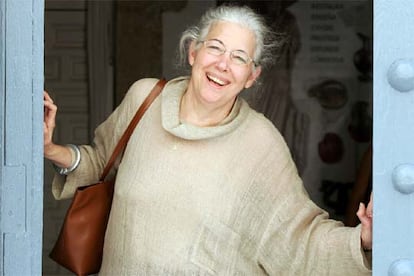 Miriam Gómez, viuda del escritor Guillermo Cabrera Infante, ayer en Cuenca.
