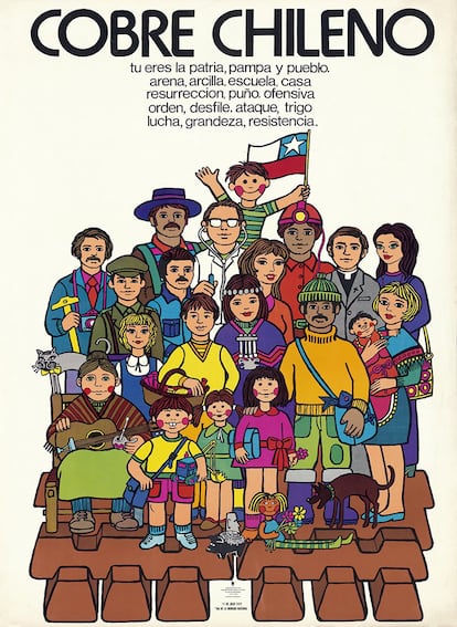 Cartell “Cobre chileno”. Oficina Larrea, 1972. 