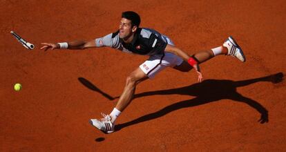 Djokovic, durante su partido contra Raonic.