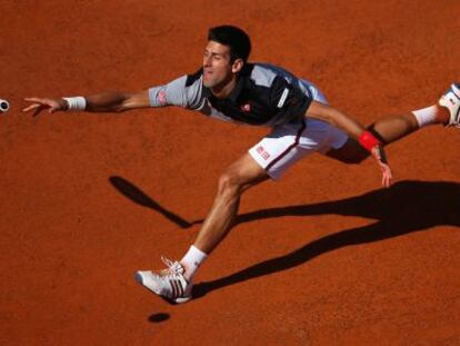 Djokovic, durante su partido contra Raonic.