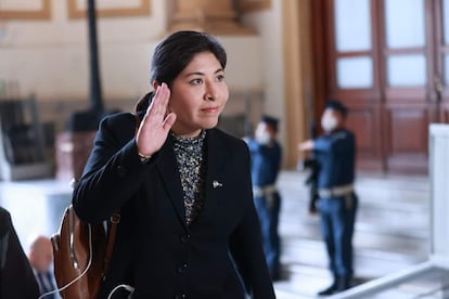 Betssy Chávez, en noviembre de 2022, en Perú.