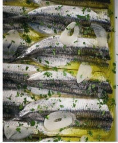 Receta de anchoas marinada del cocinero Andoni Luis Aduritz