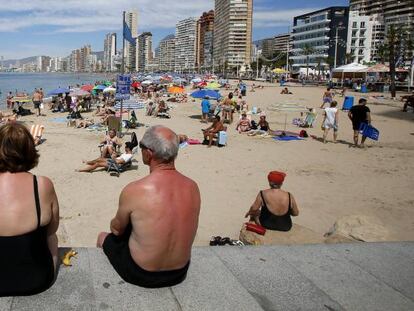 Turistas en Benidorm