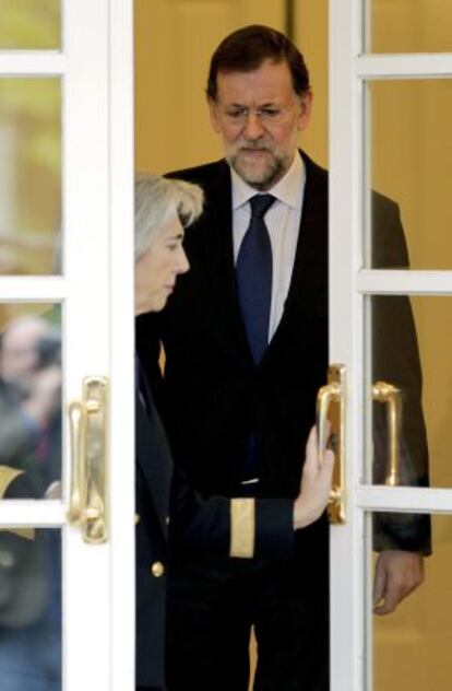 Prime Minister Rajoy at La Moncloa palace.