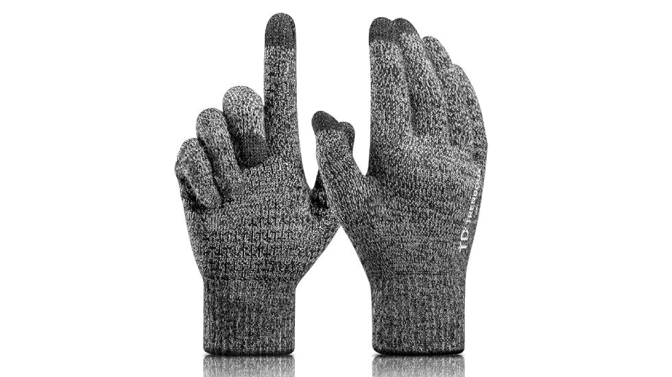 Guantes unisex con huella táctil para el móvil.