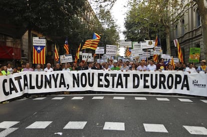 La manifestació de la Diada de 2012.