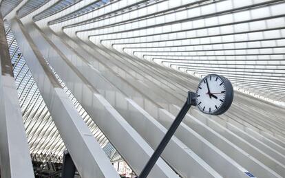 La estación de tren de Lieja, en Bélgica, obra de Santiago Calatrava.