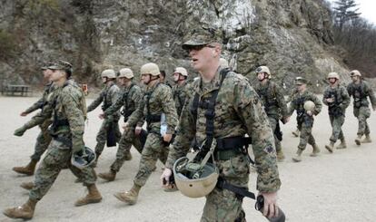 Miembros del cuerpo especial FAST, en una base de Norfolk (Virginia) en marzo de 2009.