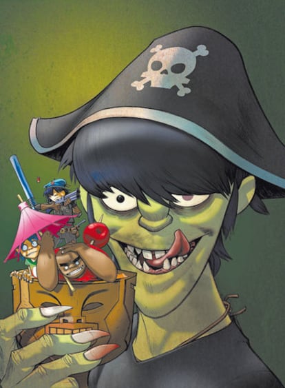 <b>Gorillaz banda virtual creada por Damon Albarn y Jamie Hewlett</b>