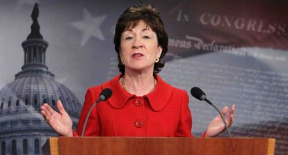 La senadora Susan Collins.