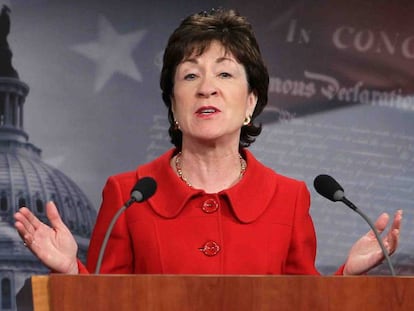 La senadora Susan Collins.