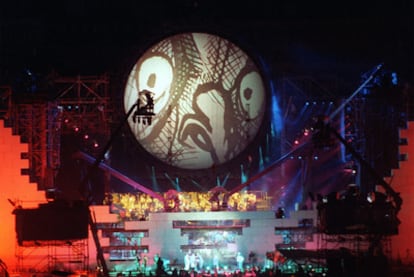 Imagen del concierto de <i>The Wall, </i>de Pink Floyd, en Berlín en 1990.