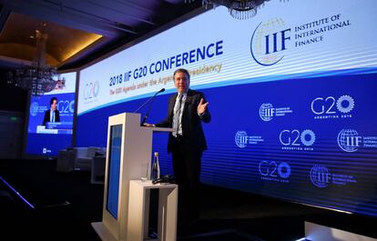 O ministro da Fazenda da Argentina, Nicolás Dujovne, abre a 10ª Conferência IIF - G-20 no domingo, 18 de março, em Buenos Aires