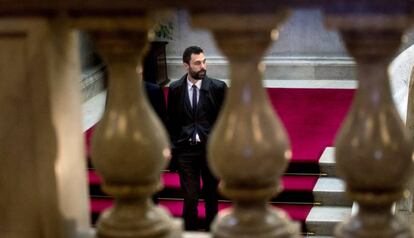 Roger Torrent, aquest dilluns, al Parlament.