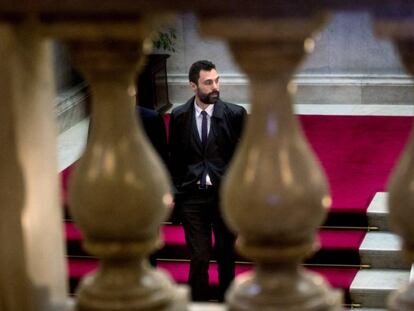 Roger Torrent, aquest dilluns, al Parlament.