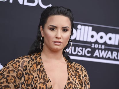 Demi Lovato en los premios Billboard de 2018, en Las Vegas.