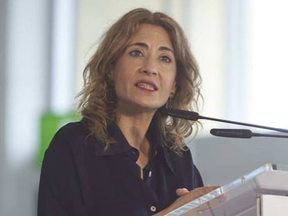 La ministra de Transportes, Movilidad y Agenda Urbana, Raquel Sánchez. 
