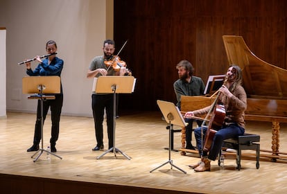 El cuarteto francés Nevermind durante su concierto en la Sala de Cámara del Auditorio Nacional.