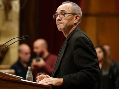 Joan Coscubiela, en el Parlament.