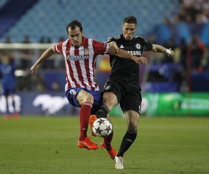 Godín con Fernando Torres