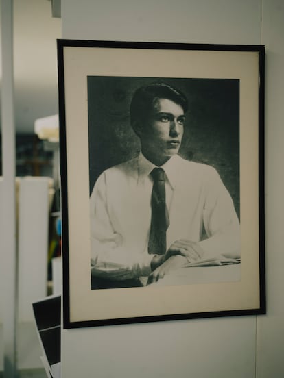 Retrato de Le Parc en su juventud, hecho en Buenos Aires en 1946.