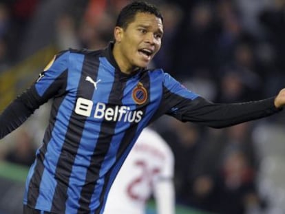 Bacca, en un partido con el Brujas