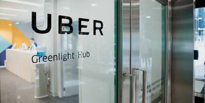 Nuevo centro de atención especializada para conductores y repartidores de Uber, en Madrid.