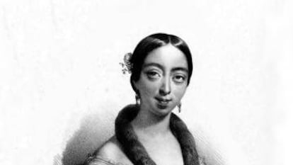 Ilustración de Pauline Vierdot realizada por Bernard-Romain Julien (1802-1871).