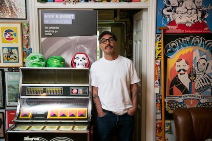 Carlos Galán, en las oficinas de Subterfuge Records.