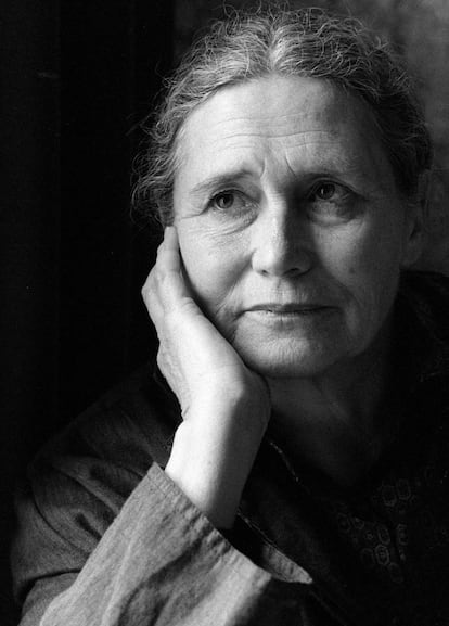 La novelista Doris Lessing, en entrevista para el diario EL PAIS en el año 1983..