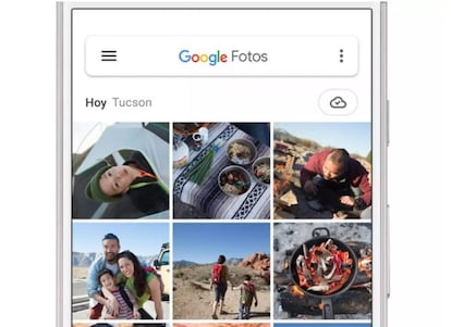 Página de un usuario en Google Fotos.