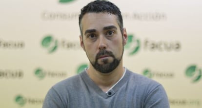 Rub&eacute;n S&aacute;nchez, portavoz de la asociaci&oacute;n de consumidores Facua.