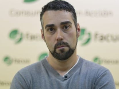 Rub&eacute;n S&aacute;nchez, portavoz de la asociaci&oacute;n de consumidores Facua.