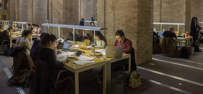 Instalaciones de la universidad Pompeu Fabra en Barcelona. 