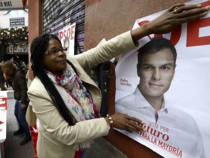 Consuelo Cruz, colombiana de 52 años y número 18 del PSOE por Madrid.