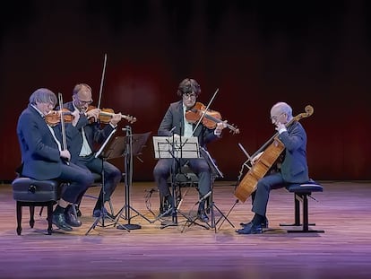 El Cuarteto Danel durante el primero recital del ciclo Weinberg, el 13 de marzo en la Fundación Juan March de Madrid