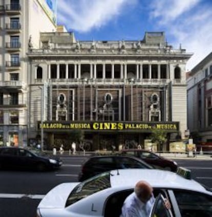 Fachada del Palacio de la M&uacute;sica, en Gran V&iacute;a