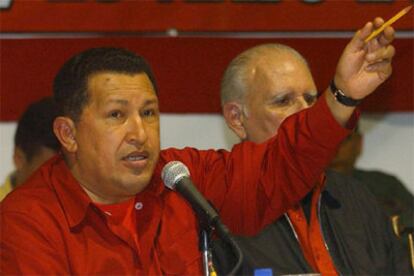 Hugo Chávez, durante un acto ayer en la ciudad venezolana de Cumana, al este del país.