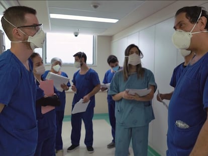 Un equipo de la unidad de cuidados intensivos del Instituto de Infectología Emilio Ribas, de São Paulo.