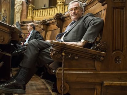 Xavier Trias, alcalde de Barcelona, en el Pleno del Ayuntamiento.