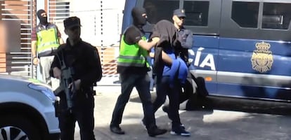 Uno de los presuntos yihadistas detenidos en junio de 2019 en Madrid en el marco de la Operación Warmor.