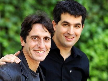 Juan Taratuto (a la derecha) y Diego Peretti, en Madrid.
