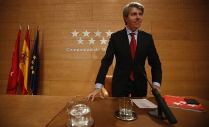 Ángel Garrido tras el Consejo de Gobierno de este martes.