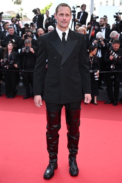 Alexander Skarsgård en la alfombra roja de Cannes.