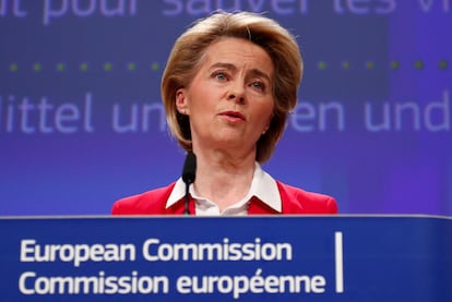 La presidenta de la Comisión Europea, Ursula von der Leyen.